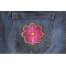 Pink Flower Patch Pink Flower Patch shown on jeans