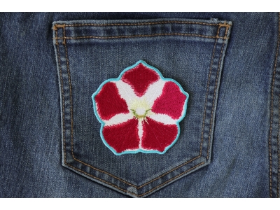 Pink White Flower Patch