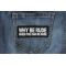 Why Be Rude When You can Be Nude Patch Why Be Rude When You can Be Nude Funny Iron on Patch shown on jeans