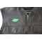Green Leaf Patch Green Leaf Patch - 3x1.25 inch. Embroidered Iron on Patch shown on leather vest