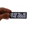 Never Tell me the Odds Patch, Biker Sayings shown on hand for size comparison