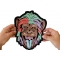 Party Animal - Color Monkey Large Back Patch Chimpanzee Patch, Large Animal Patches for Jackets shown on hand for size comparison