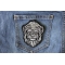 Party animal Monkey Patch Party animal Monkey Iron on Patch shown on jeans