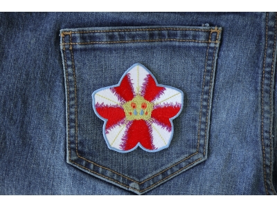 Pink White Flower Patch