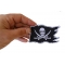 Pirate Skull Patch Pirate Skull Flag Patch, Skull Patches shown on hand for size comparison
