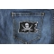 Pirate Skull Patch Pirate Skull Flag Patch shown on jeans