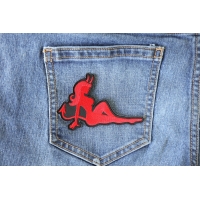 Red Devil Girl Patch Red Devil Girl Patch