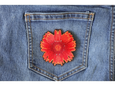 Red Orange Flower Patch