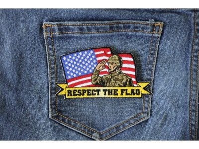 Respect the flag Soldier Salute Patch