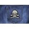 Skull and Cross Bones Patch Skull and Cross Bones Patch shown on jeans