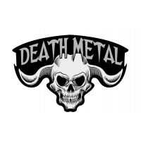 Death Metal Skull Patch