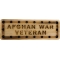 Afghan War Veteran Oak Wood Patch