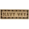 Navy Vet Oak Wood Patch