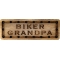Biker Grandpa Oak Wood Patch