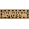 No Fucks Given Oak Wood Patch