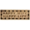 Happy Wife Happy Life Oak Wood Patch