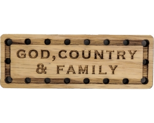 God Country Family Oak Wood Patch