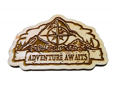 Adventure Awaits Mountaineer Wood Decor