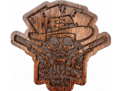 Sturgis 2024 Wild Bill Aces and Eights Small Wall Decor
