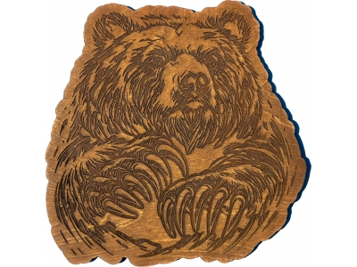 Giant Claw Bear Wood Wall Decor