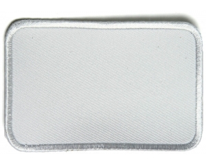 White Blank Patch 3 By 2 Inch