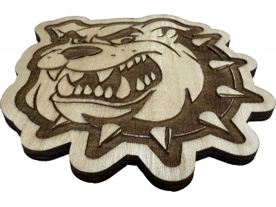 Bulldog Wood Decor