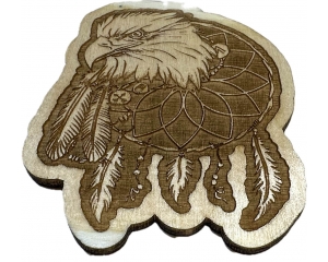 Eagle and Dreamcatcher Wood Decor