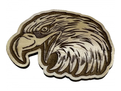 Eagle Head Wood Decor