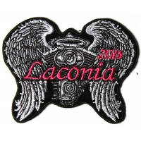 Laconia 2016 Motorcycle Rally Patch Angel Wings
