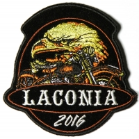 Laconia 2016 Motorcycle Rally Patch Eagle Biker