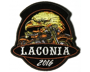 Laconia 2016 Motorcycle Rally Patch Eagle Biker