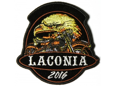 Laconia 2016 Motorcycle Rally Patch Eagle Biker