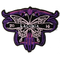 Laconia 2016 Motorcycle Rally Patch Butterfly