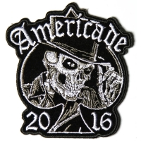 Americade 2016 Bike Week Patch Tall Hat Skull