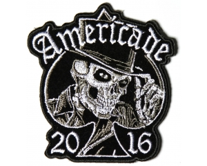 Americade 2016 Bike Week Patch Tall Hat Skull