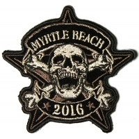 Myrtle Beach 2016 Bike Week Patch Star Skull