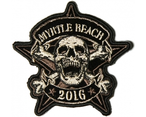 Myrtle Beach 2016 Bike Week Patch Star Skull