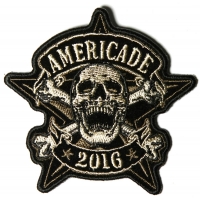 Americade 2016 Bike Week Patch Star Skull