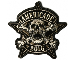 Americade 2016 Bike Week Patch Star Skull