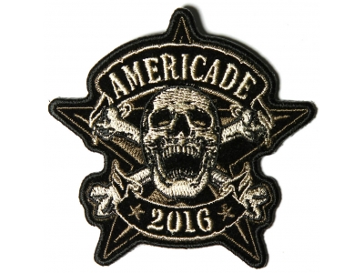 Americade 2016 Bike Week Patch Star Skull