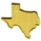 Gold Embroidered Texas Map Iron on Patch