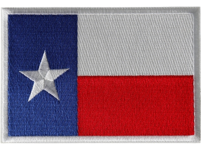 Texas Flag Iron on Patch Medium