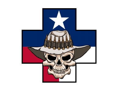 Texas Cross Skull Patch