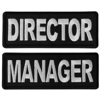 Business Costume Director and Manager Patches