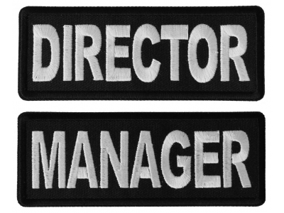 Business Costume Director and Manager Patches