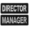 Business Costume Director and Manager Patches