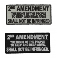 2nd Amendment The Right Of The People To Keep And Bear Arms Shall Not Be Infringed Patches