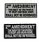 2nd Amendment The Right Of The People To Keep and Bear Arms Shall Not Be Infringed Patches