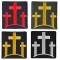 3 Crosses Christian Patch Set Of 4 Different Colors