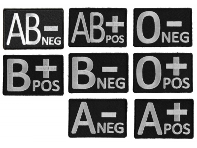 8 Blood Type Identification Patches